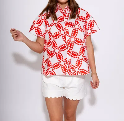 Ivy Jane Tucked Swing Top In Red