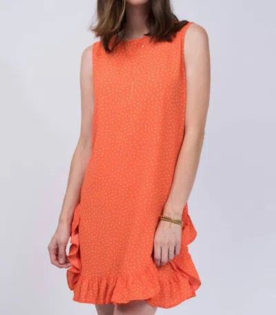 Ivy Jane Uncle Frank Dot Dress In Orange