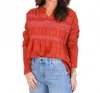 Ivy Jane Wait For Me Top In Rust