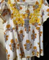 Ivy Jane Women's Block Floral Top In Yellow In Yellow