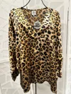 Ivy Jane Women's Cheetah Print Pullover Top In Brown In Brown