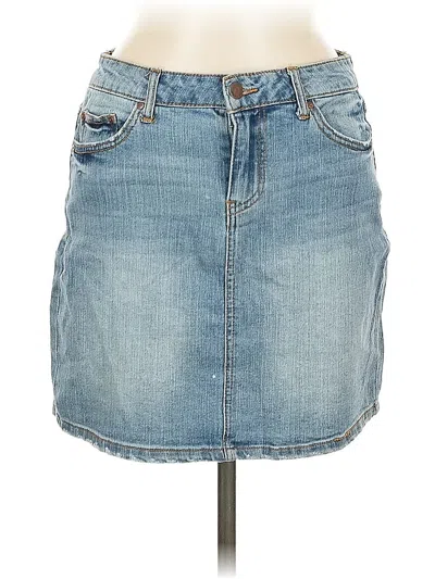 Pre-owned Ivy + Main Denim Skirt In Blue
