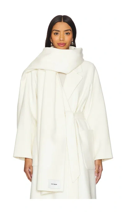 Ivy & Oak Amy Double Face Scarf In Winter White