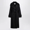 Ivy & Oak Anthracite Grey Wool Overcoat In Grey