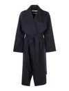 Ivy & Oak Carrie Rose Double Face Bathrobe Coat In Blue