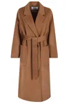 Ivy & Oak Celia Edie Hooded Coat In Light Gingerbread