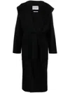 Ivy & Oak Celie Edie Double Face Coat With Hoodie In Black