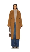 Ivy & Oak Clara Double Breasted Oversized Coat In Light Gingerbread