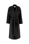 Ivy & Oak Carrie Rose Double Face Bathrobe Coat In Black