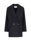 Ivy & Oak Jenna Double-breasted Jacket In Black