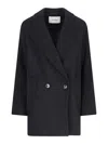 Ivy & Oak Jenna Double-breasted Jacket In Black