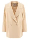 Ivy & Oak Double-breasted Blazer In Yellow