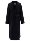 Ivy & Oak Celia Belted Double Face Coat In Blue