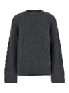 Ivy & Oak Klarina Ann Knit Crewneck Jumper In Grey