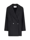 Ivy & Oak Jenna Double-breasted Jacket In Black