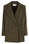 Ivy & Oak Jenna Oversized Trench Jacket In Dark Khaki