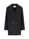 Ivy & Oak Jenna Double-breasted Jacket In Black