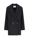 Ivy & Oak Jenna Double-breasted Jacket In Black  