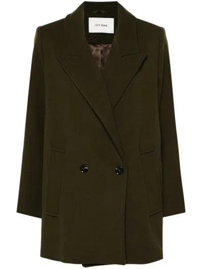Ivy & Oak Jenna Oversized Trench Jacket In Green