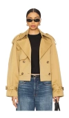 Ivy & Oak Double-breasted Cotton Jacket In 沙漠之沙