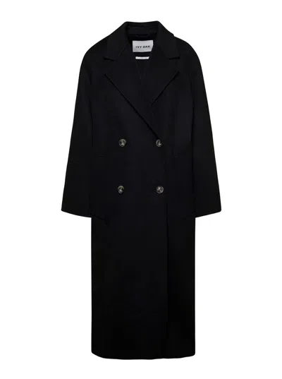Ivy & Oak Clara Double Breaste Coat In Black