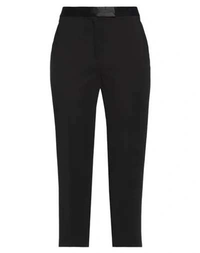 Ivy & Oak Ivy Oak Woman Pants Black Size 6 Recycled Polyester, Viscose, Elastane