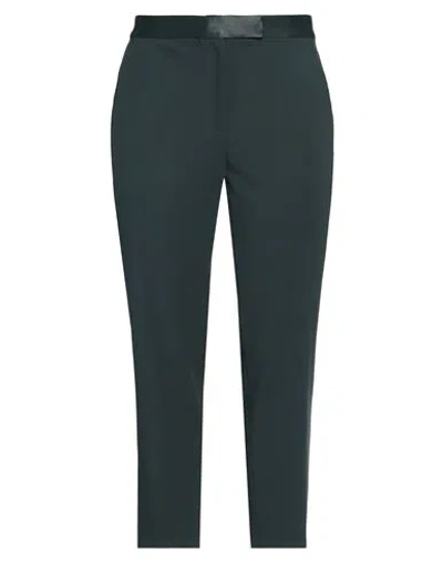 Ivy & Oak Ivy Oak Woman Pants Dark Green Size 14 Recycled Polyester, Viscose, Elastane