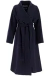 Ivy & Oak Wool Coat By Carrie Rose In Blue