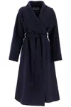 Ivy & Oak Wool Coat By Carrie Rose In Blue