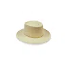 IVY OZZIE WOMEN'S NEUTRALS DAISIES STRAW SUN HAT