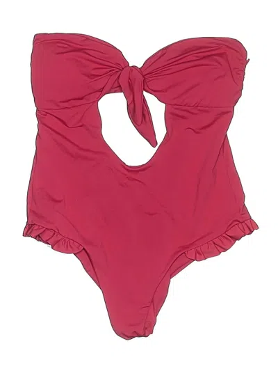 Pre-owned Ivy Park One Piece Swimsuit In Burgundy