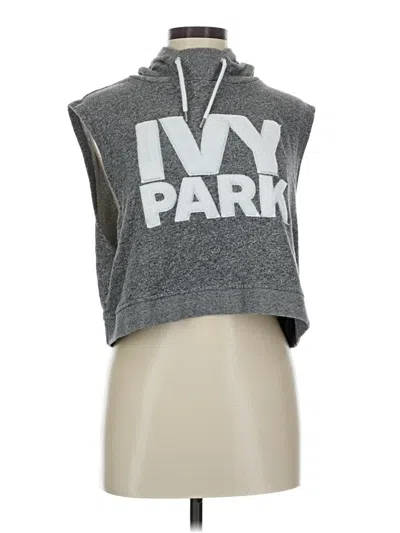 Pre-owned Ivy Park Pullover Hoodie In Gray