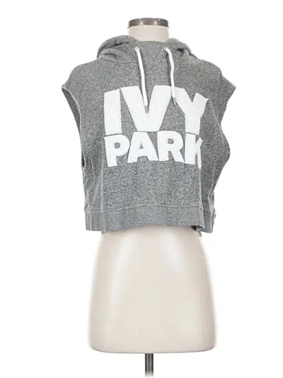 Pre-owned Ivy Park Pullover Hoodie In Gray