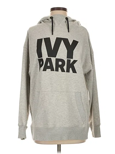 Pre-owned Ivy Park Pullover Hoodie In Gray