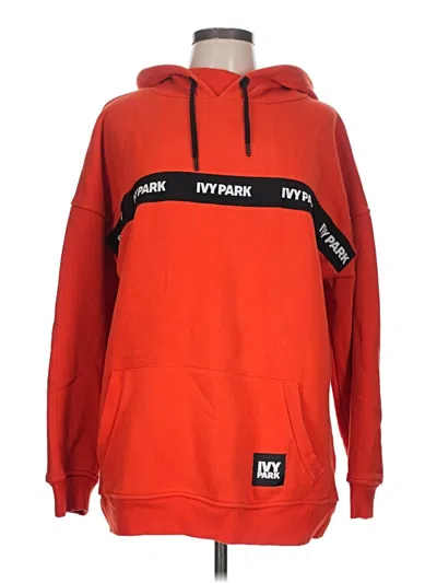 Pre-owned Ivy Park Pullover Hoodie In Red