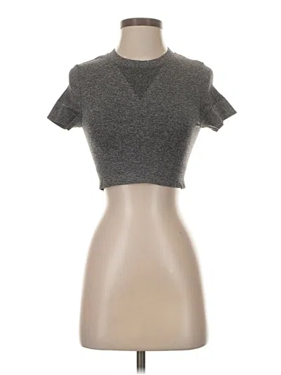 Pre-owned Ivy Park Short Sleeve Turtleneck In Gray