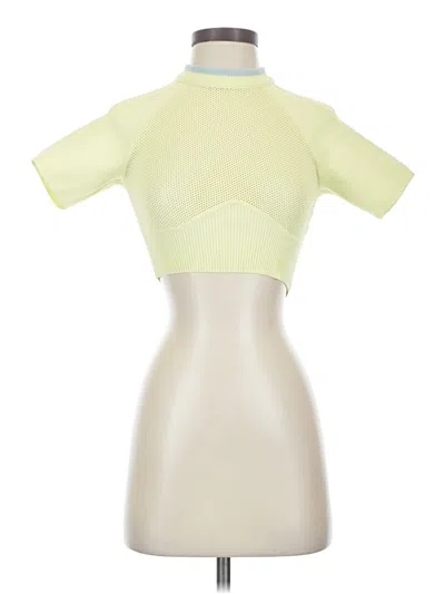 Pre-owned Ivy Park Short Sleeve Turtleneck In White