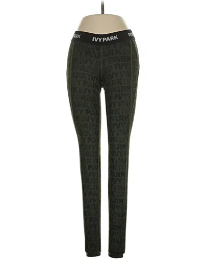 Pre-owned Ivy Park Yoga Pants In Green
