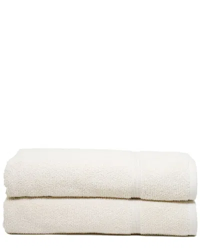 IVY SET OF 2 IVY COLLECTION RICE EFFECT BATH SHEETS