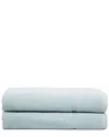 Ivy Collection Rice Effect Bath Sheets In Mint