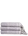 IVY SET OF 3 IVY COLLECTION HITIT TRADITIONAL BATH TOWELS