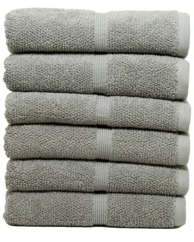 IVY SET OF 6 IVY COLLECTION RICE EFFECT HAND TOWELS