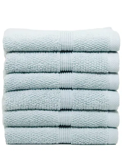 IVY SET OF 6 IVY COLLECTION RICE EFFECT WASHCLOTHS