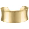 Ivy Sharpe 14k Gold Over Brass Concave Bangle Bracelet In Gold