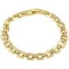 Ivy Sharpe 14k Gold Over Brass Cubic Zirconia Bracelet In Gold
