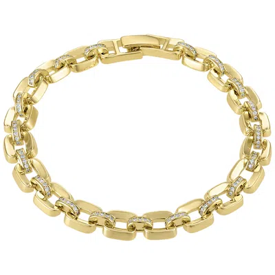 Ivy Sharpe 14k Gold Over Brass Cubic Zirconia Bracelet