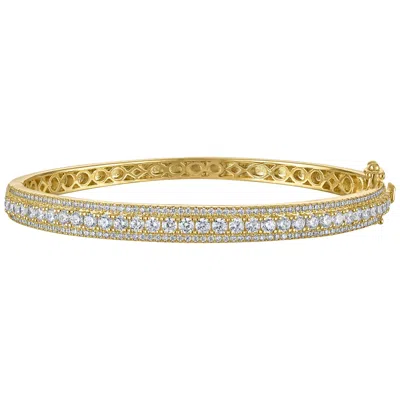 Ivy Sharpe 14k Gold Over Brass Cubic Zirconia Bracelet
