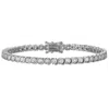 Ivy Sharpe 14k Gold Over Brass Cubic Zirconia Bracelet In Silver