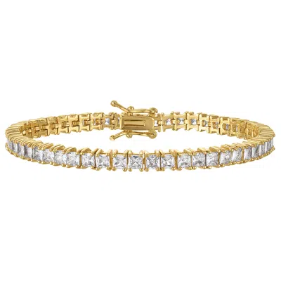 Ivy Sharpe 14k Gold Over Brass Cubic Zirconia Tennis Bracelet