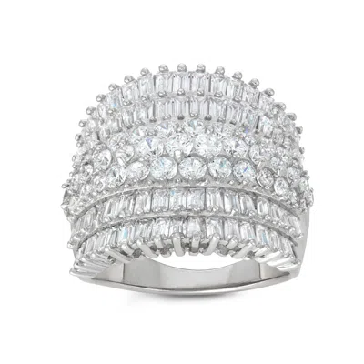 Ivy Sharpe Silver Plated Cubic Zirconia Ring